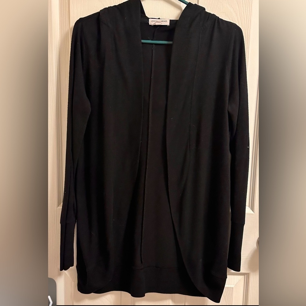 Grayson Threads Black Cardigan Size Medium